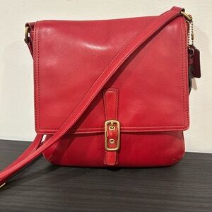 Coach Vintage Legacy Slim Crossbody Bag in Red EUC